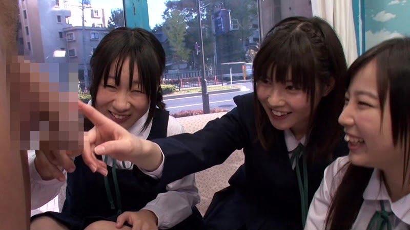 デカチンにびっくりする女子中学生